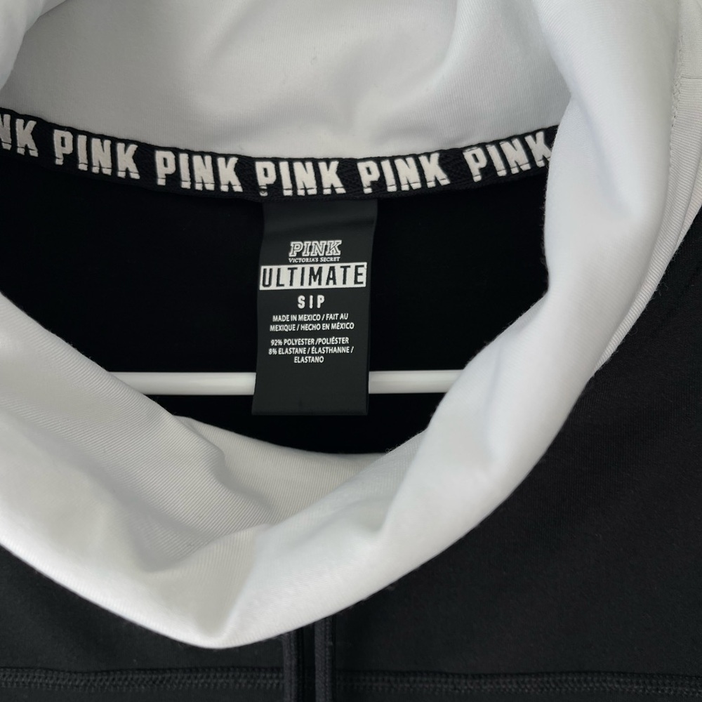 Pink Ultimate Black and White top